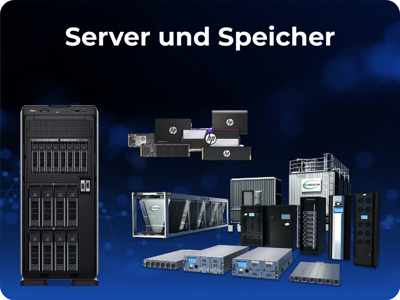 Serverhardware und Storage-Lösungen für Rechenzentren und IT-Infrastruktur