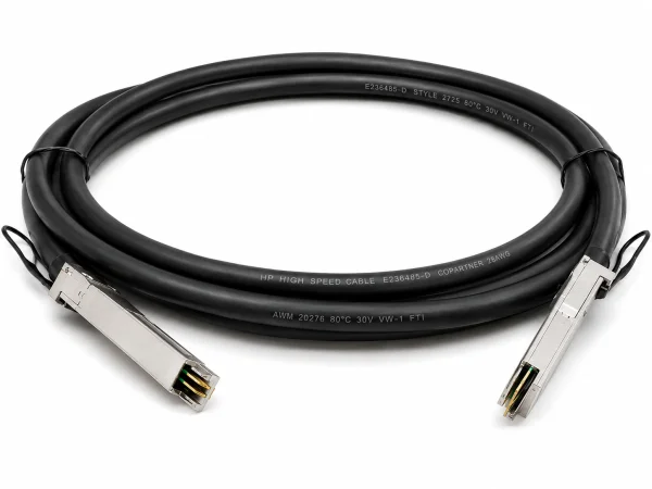 HPE Aruba Networking JH236A 40G QSFP+-zu-QSFP+ DAC – fest konfektioniert, 5 m