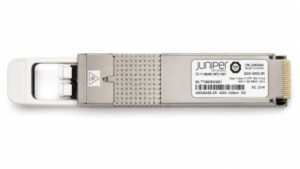 Juniper QDD-400G-ZR 400 Gbit/s (coherent)-Transceiver – Singlemode-Glasfaser (SMF), Duplex LC, bis ~80 km