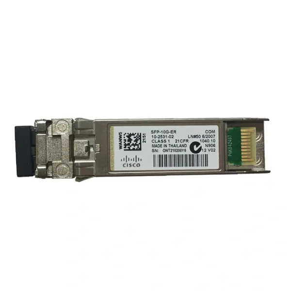 Cisco SFP-10G-ER 10GBASE-ER SFP+ Modul — 1550 nm SMF, 40 km, Dual LC, DOM