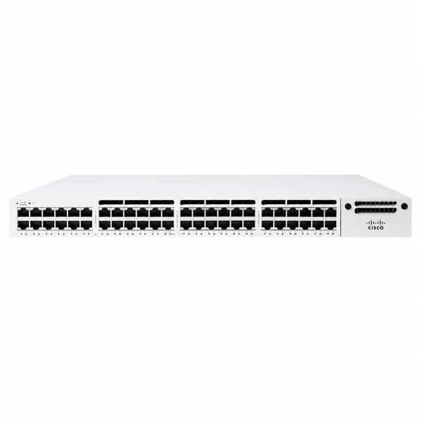 Cisco Meraki MS390-48P-HW cloud-gemanagter stapelbarer Layer-3-Access-Switch (48× 1G-RJ45 (PoE) + modularer Uplink-Slot (Netzwerkmodul separat))