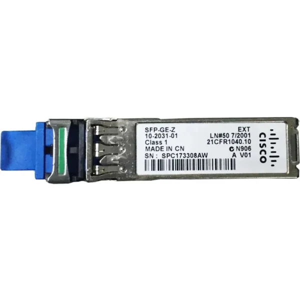 Cisco SFP-GE-Z 1000BASE-ZX SFP 70–100 km LC Duplex SMF Transceiver