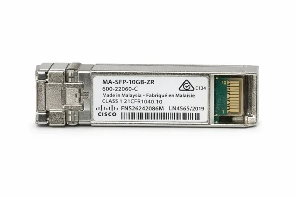 Cisco Meraki MA-SFP-10GB-ZR 10GBASE-ZR SFP+ 80 km LC SMF Transceiver