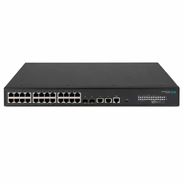 HPE FlexNetwork 5130-24G-PoE+-2SFP+-2XGT EI JG940A Managed Switch (L2) – 24× 10/100/1000 (RJ45, PoE+) + 2× 1/10G SFP+ + 2× 1/10GBASE-T (RJ45), 19-Zoll-Rackmontage