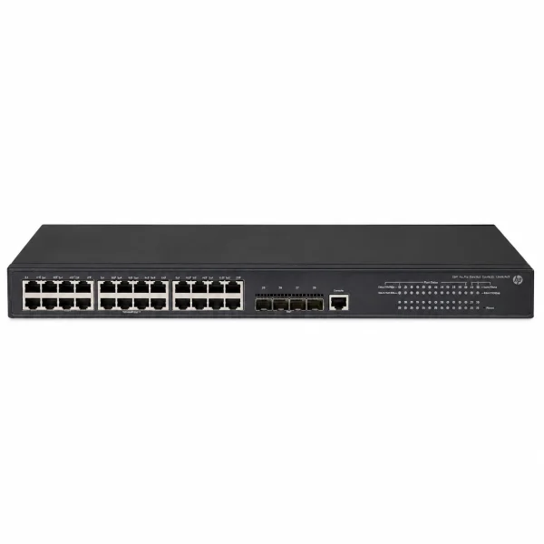 HPE FlexNetwork 5140 24G 4SFP+ EI JL828A Managed Switch (L3) – 24× 10/100/1000 (RJ45) + 4× 1/10G SFP+, 19-Zoll-Rackmontage