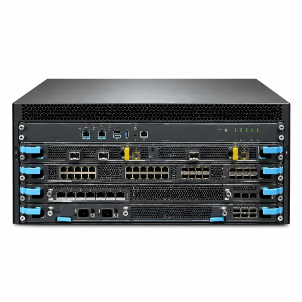 Juniper EX9204 Managed Switch (L3) – Modulares Chassis, 4 Steckplätze (bis zu 2 Linecard-Slots mit Fabric-Redundanz, 3 ohne); Linecards separat, 19-Zoll-Rackmontage (5 HE, modulares Chassis)