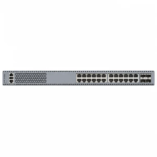 Arista CCS-720DP-24ZS Managed Switch (L3) – 24× 1/2,5G-RJ45 (Multi-Gig, 802.3bt) + 4× 10G SFP+, 19-Zoll-Rackmontage (1 HE)