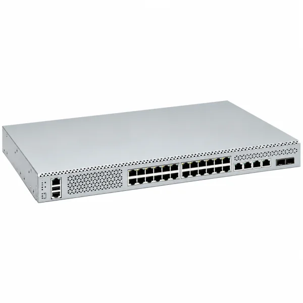 Arista CCS-710XP-28TNH-2S Managed Switch (L3) – 24× 1G RJ45 + 4× 5G Multi-Gig RJ45 + 2× 10G SFP+, 19-Zoll-Rackmontage (1 HE)