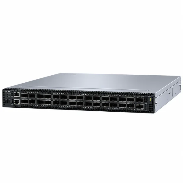 Dell Z9332F-ON Managed Switch (L3) – 32× 400G QSFP56-DD + 2× 10G SFP+, 19-Zoll-Rackmontage (1 HE)