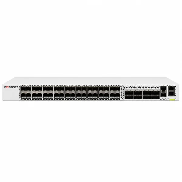 Fortinet FS-2048F-B2F Managed Switch (L3) – 48× 25G-SFP28 + 2× 10G-SFP+ + 8× 40G/100G-QSFP28 (Uplink), 19-Zoll-Rackmontage (1 HE)