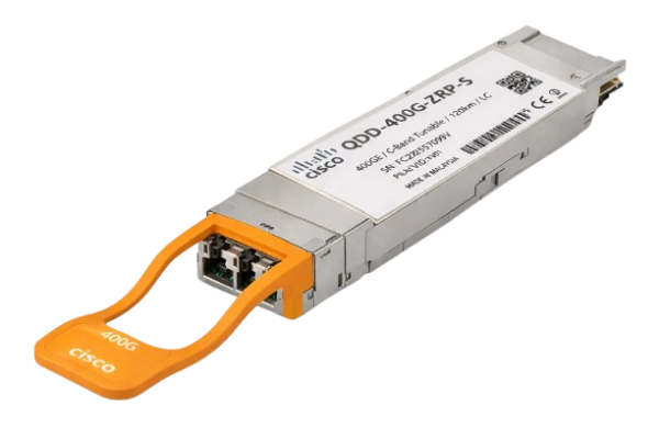 Cisco QDD-400G-ZRP-S 400G ZR+ QSFP-DD — kohärentes DWDM (DCO), OpenZR+, multiraten, Long-Haul
