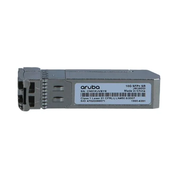 HPE Aruba J9150D 10GBASE-SR SFP+ 300 m LC Duplex MMF Transceiver