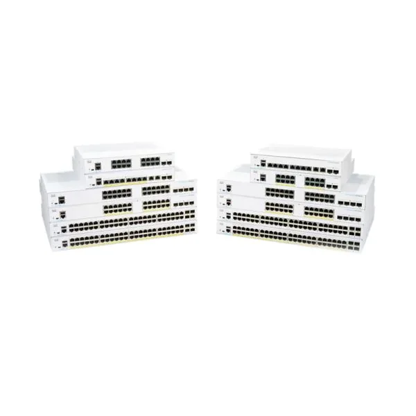Cisco Business 350 48-Port PoE+ Managed Switch mit 4× 10G SFP+ (CBS350-48P-4X-EU)