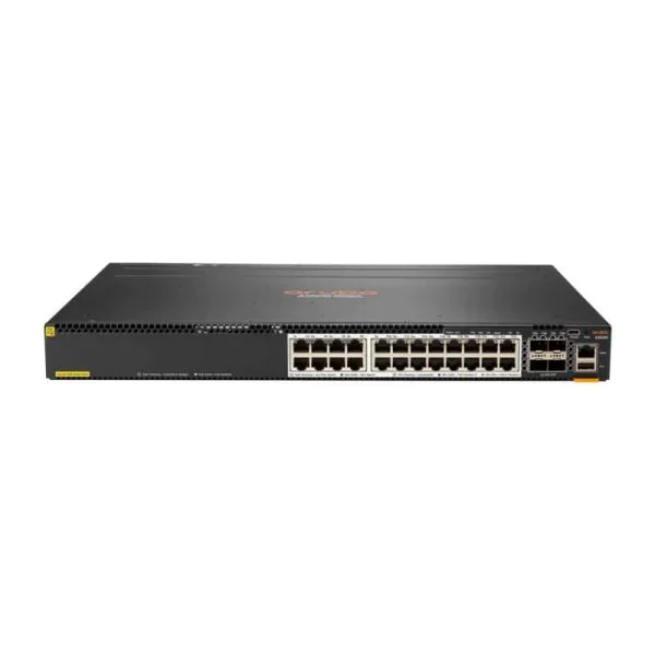 HPE Aruba 6300M 24-Port Smart Rate Multigig Class 6 PoE++ Switch mit 4× SFP56 (JL660A)