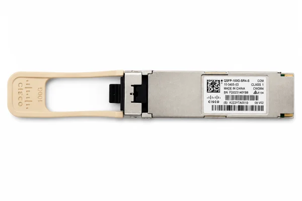 Cisco QSFP-100G-SR4-S 100GBASE-SR4 QSFP28 Modul — 850 nm MMF, MPO-12, 100 m OM4, DOM