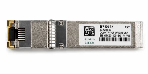 Cisco SFP-10G-T-X 10GBASE-T SFP+ Transceiver, RJ-45 30 m