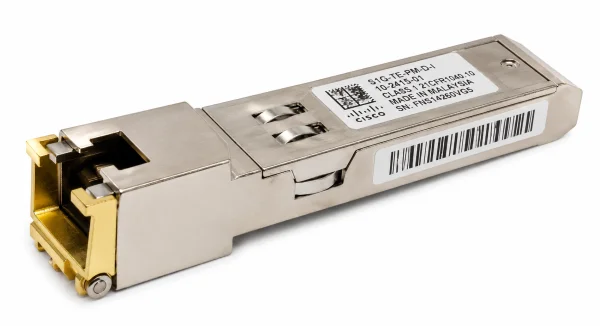 Cisco S1G-TE-PM-D-I 1000BASE-T SFP-Modul — T (1G Kupfer, PM-Sensor), Kupfer (Cat-5/6), 100 m